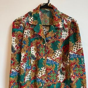 Thin patterned vintage blazer